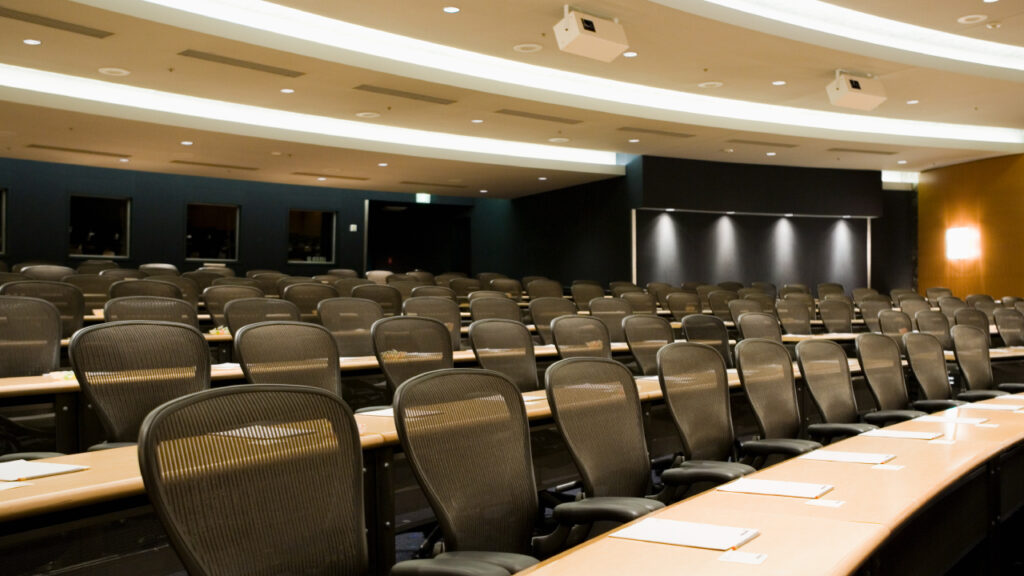 Lecture halls call for a unique design and implementation of AV equipment.